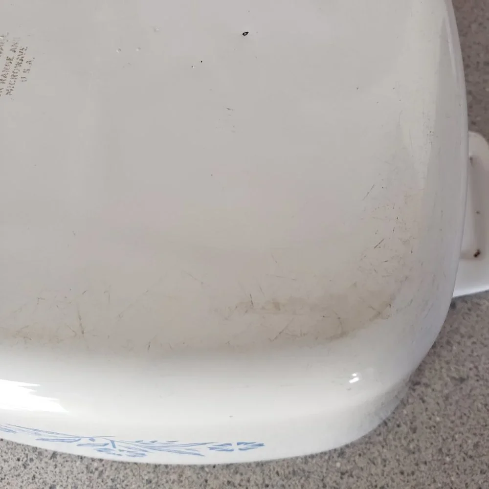 VTG CORNING WARE BLUE CORNFLOWER  SQUARE CASSEROLE DISH